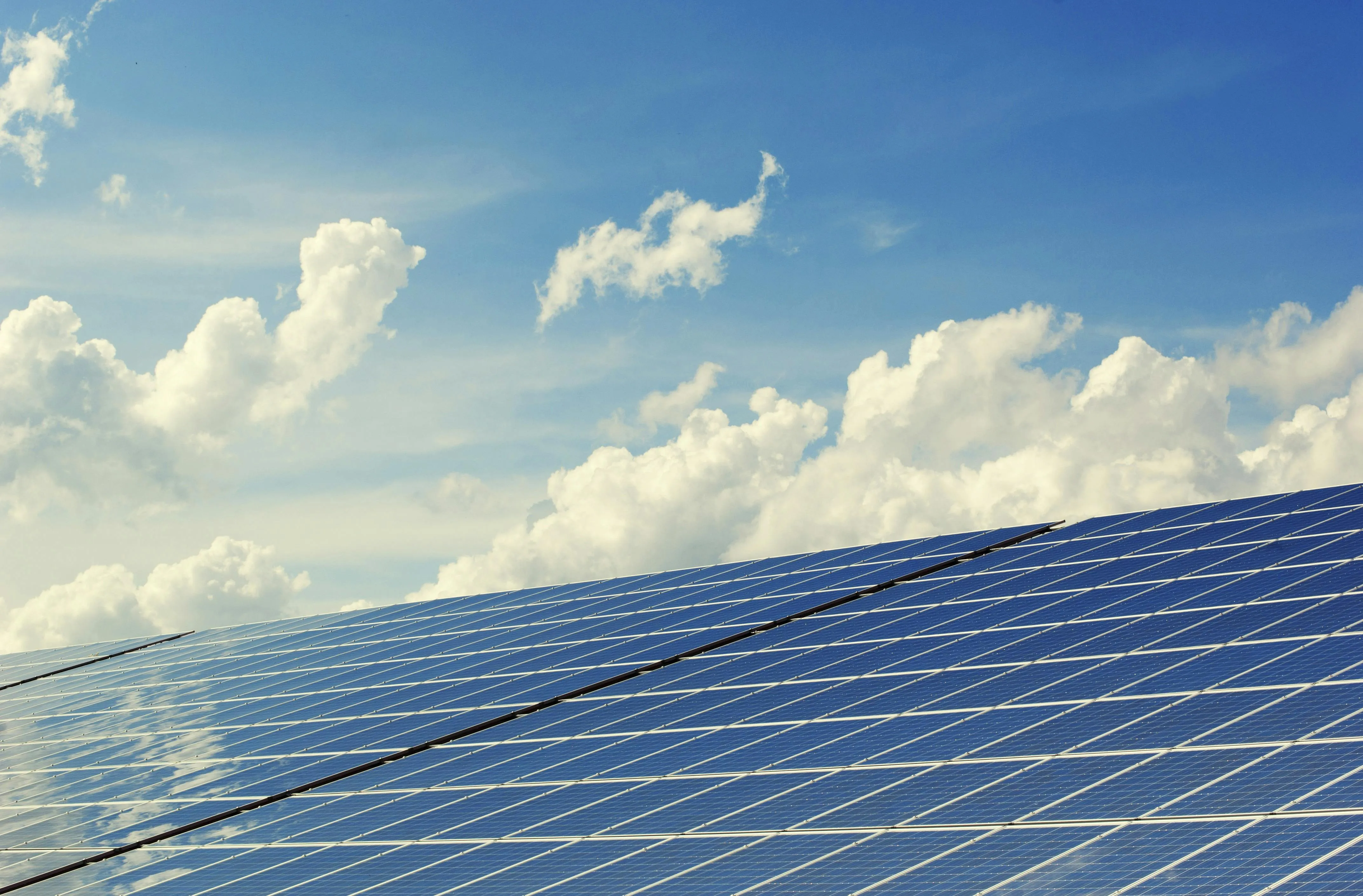 Solar panels background